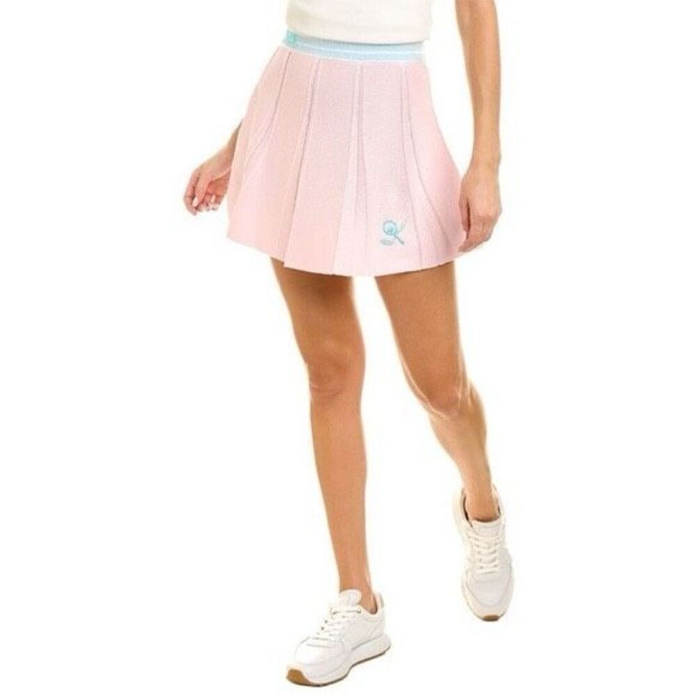 NWT LoveShackFancy Pink & Blue Roz Knit Mini Skirt Size Small $275 MSRP